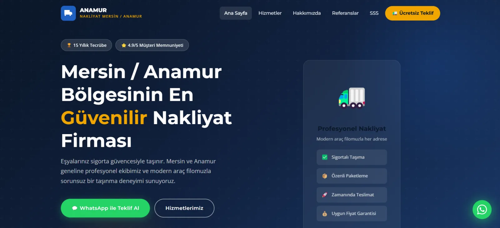 Anamur Evden Eve Nakliye